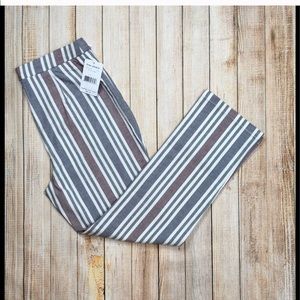 Free People Striped Crop Pants